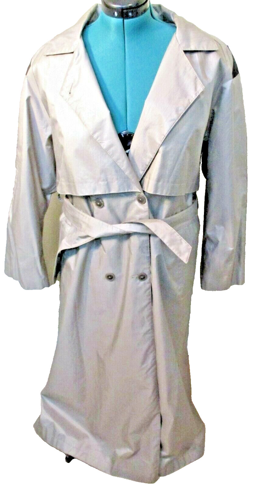 Northern Style Trench Coat Long Rain Wind Breaker Jacket Size 12 Women’s NWOT