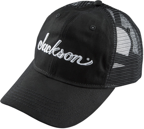 Jackson Guitars Trucker Hat, Black, Adjustable One Size fits Most Snap Back