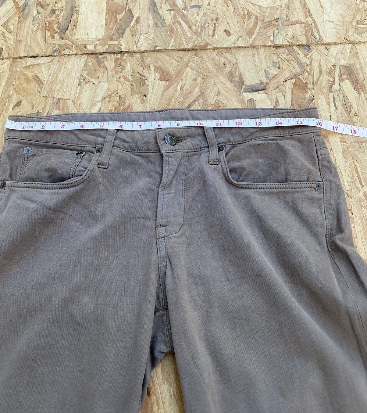 Helmut Lang Mens Brown Khakis Size 32 (16in waist x 33.5in Inseam)
