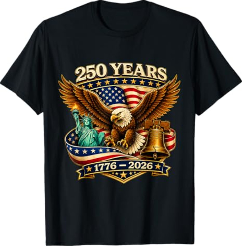 250 Years American 250th Anniversary USA Patriotic 4th July T Shirt