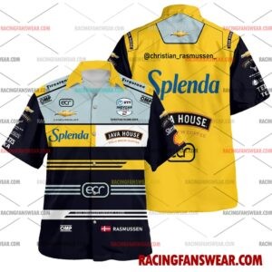 Christian Rasmussen IndyCar Racing 2026 Uniform Apparel Hawaiian Polo Shirts