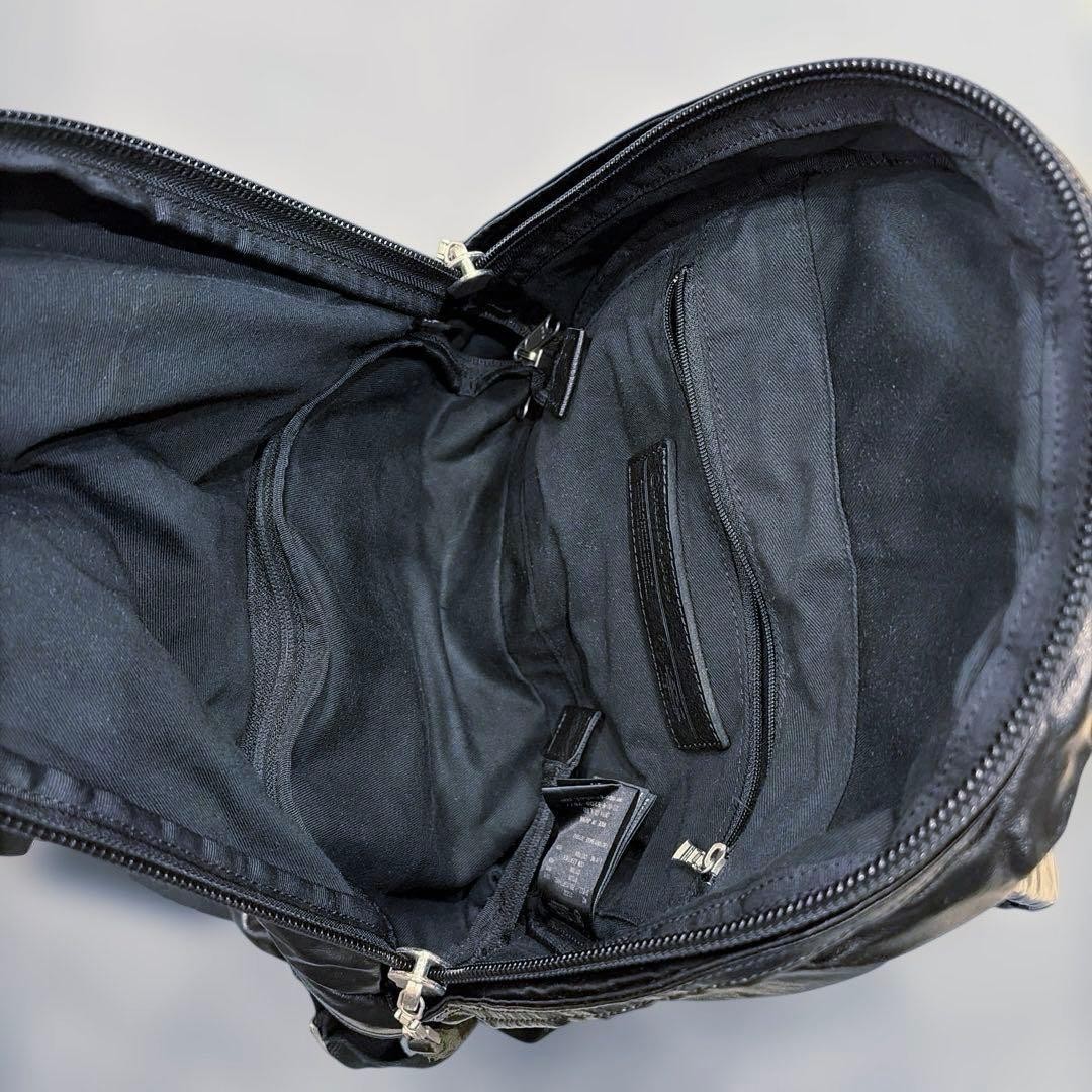 Master-piece MSPC 01232 Backpack Leather Nylon Black Japan 2-Way Room Divided