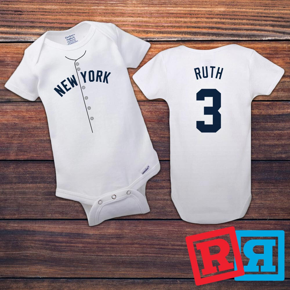 Babe Ruth New York Yankees Baseball Player Gerber Baby Onesie® Cotton Bodysuit