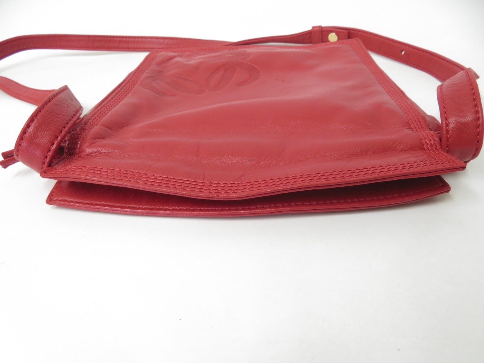 Authentic LOEWE Anagram Flamenco Lambskin Nappa Leather Shoulder Bag S#53675