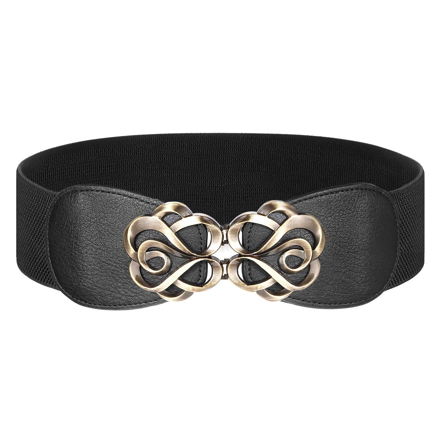 Women Stretchy Belt for Dresses Elastic Wide Waist Belt Top Gift For BIrthday