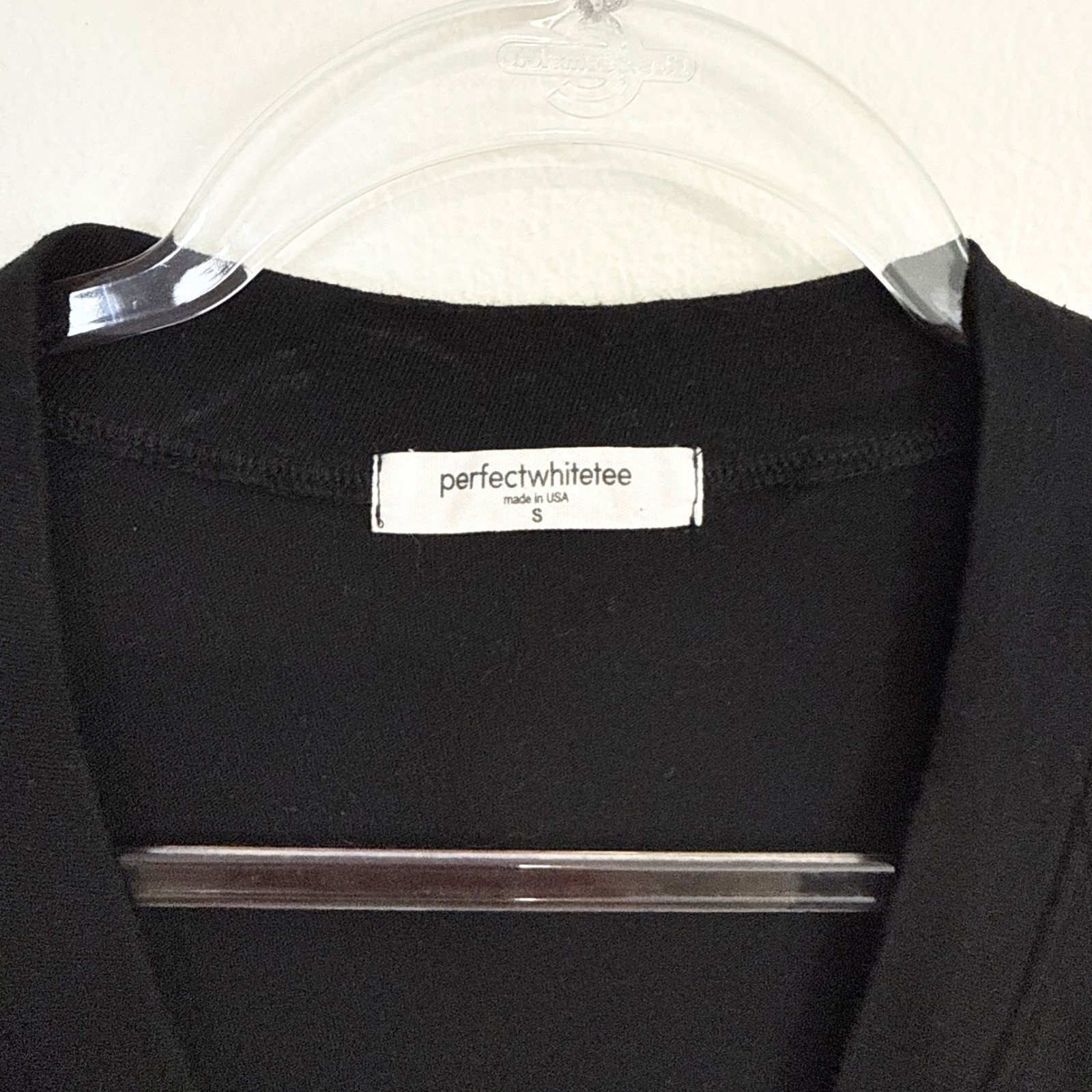 Perfectwhitetee Abbey V-Neck T-Shirt Midi Dress Black Size Small