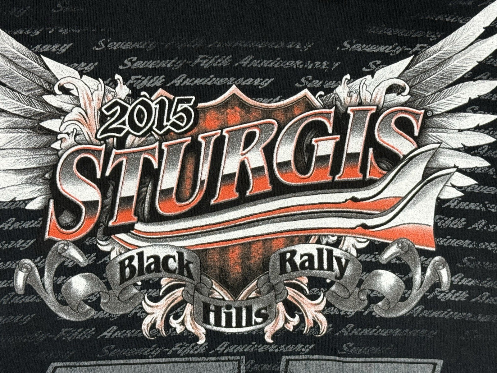 Harley-Davidson 75th Annual Sturgis Black Hills Rally 2015 L Sleeveless T-shirt