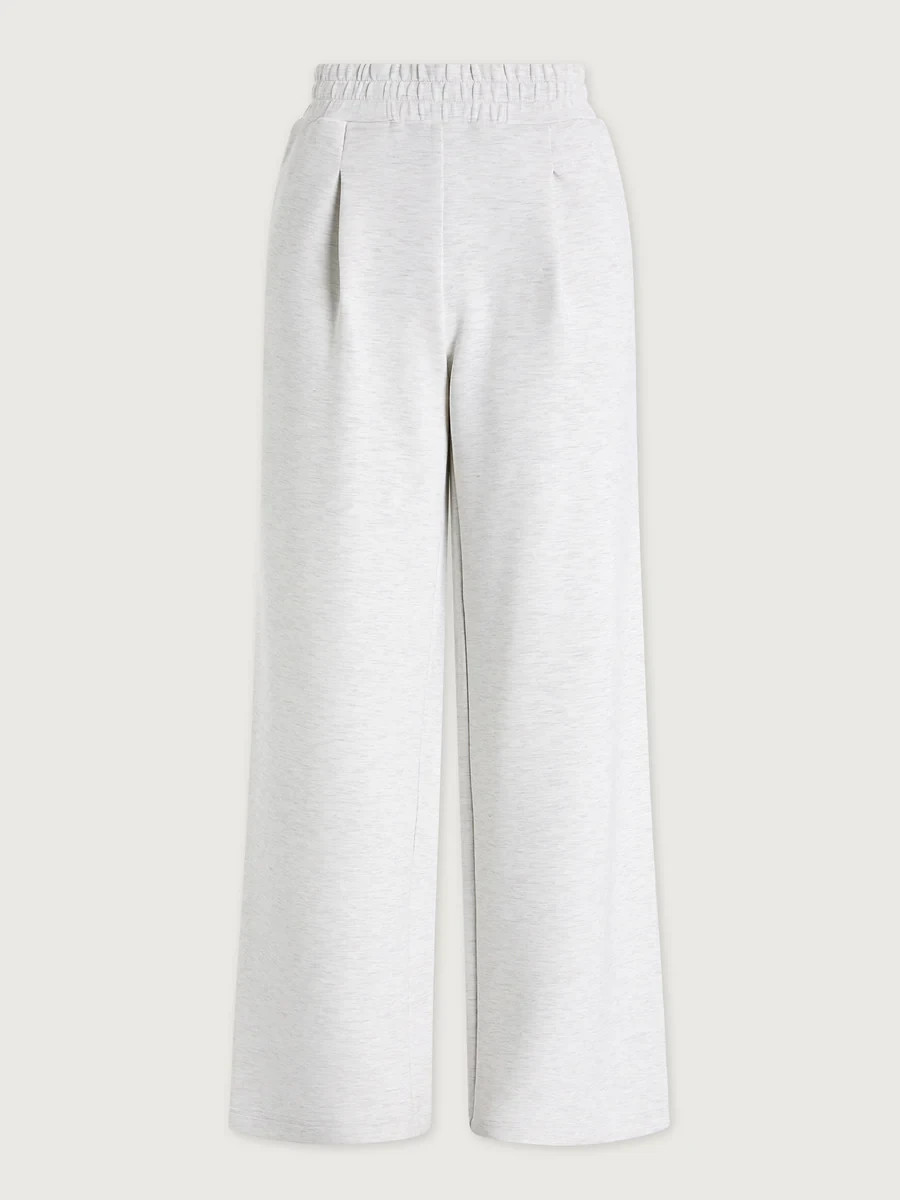 Varley The Extra Wide Leg Pant 29.5″ in Ivory Marl, Size Small