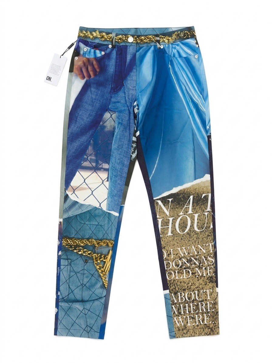 Moschino Couture Trousers Denim Look Size UK 10 IT 42 US 8 RRP £750
