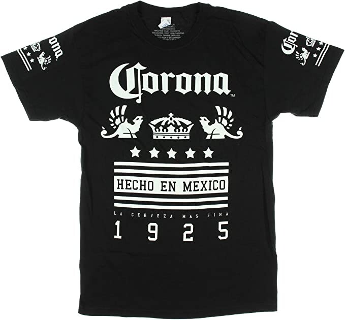 Corona Hecho En Mexico La Cerveza Mas Fina 1925 Licensed Graphic T-Shirt – Small