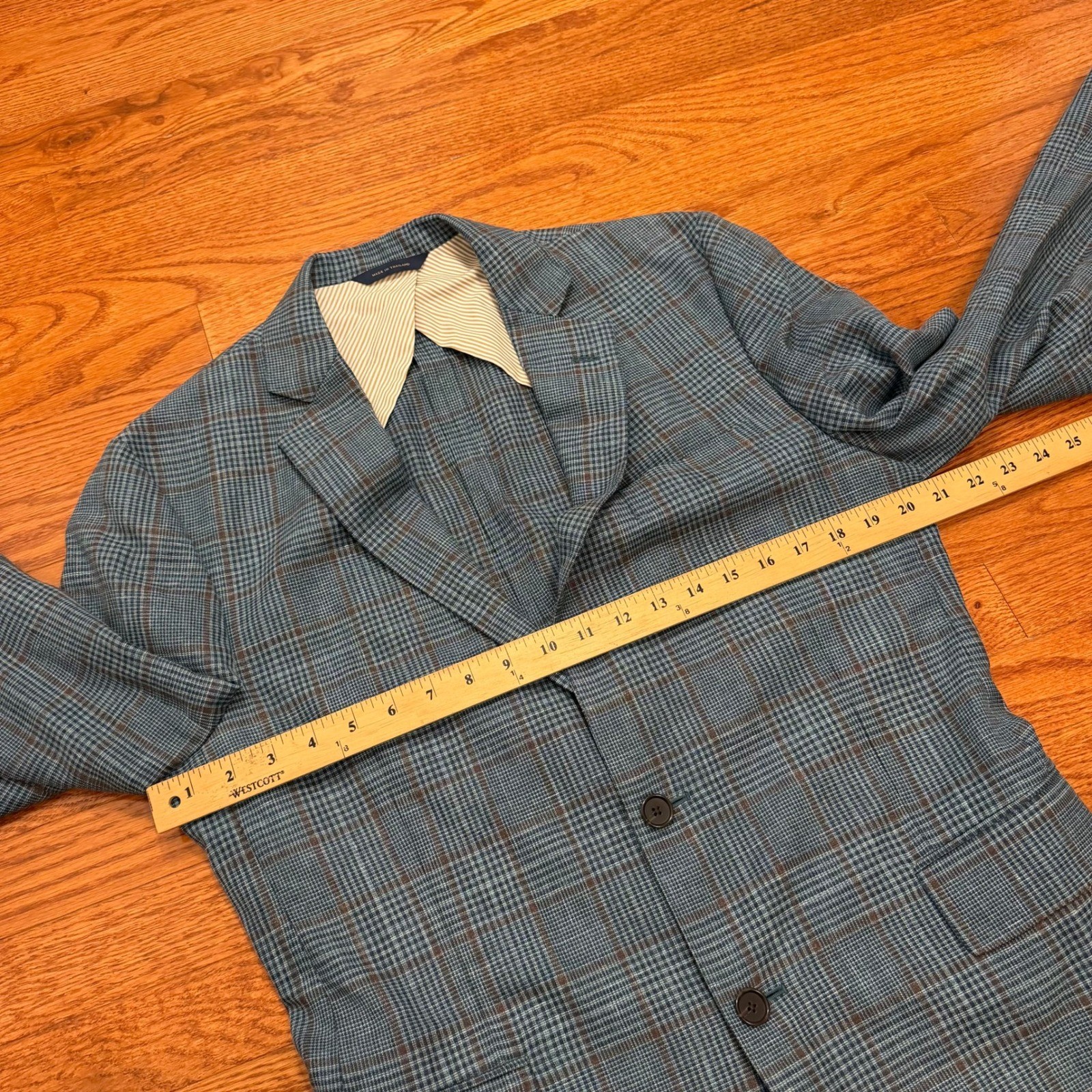 Brooks Brothers Loro Piana Summertime Blazer 40R Wool Silk Linen Glen Plaid