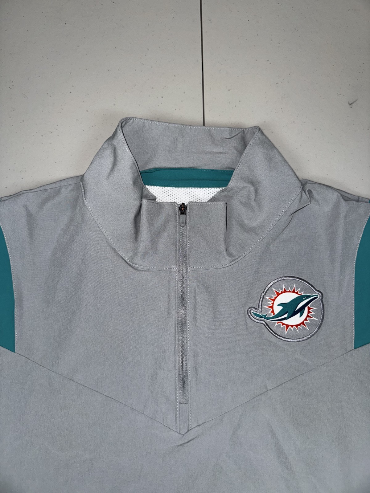 Nike Miami Dolphins 1/4 Zip Coaches Jacket On Field Apparel Pick Size M-4XL