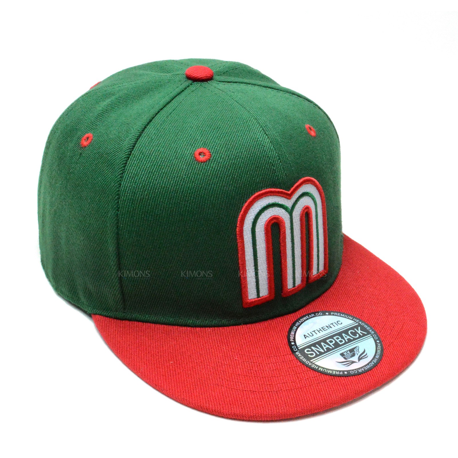 Premium Mexico Baseball Cap Embroidered M Flag Snapback Hat – WBC Pride Gift