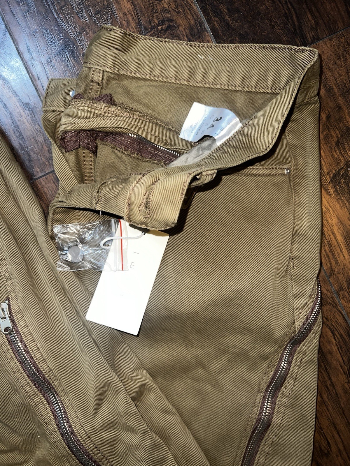 MNML D519 Zipper Flare Denim Size 34 Brand New. Never Worn With Tags