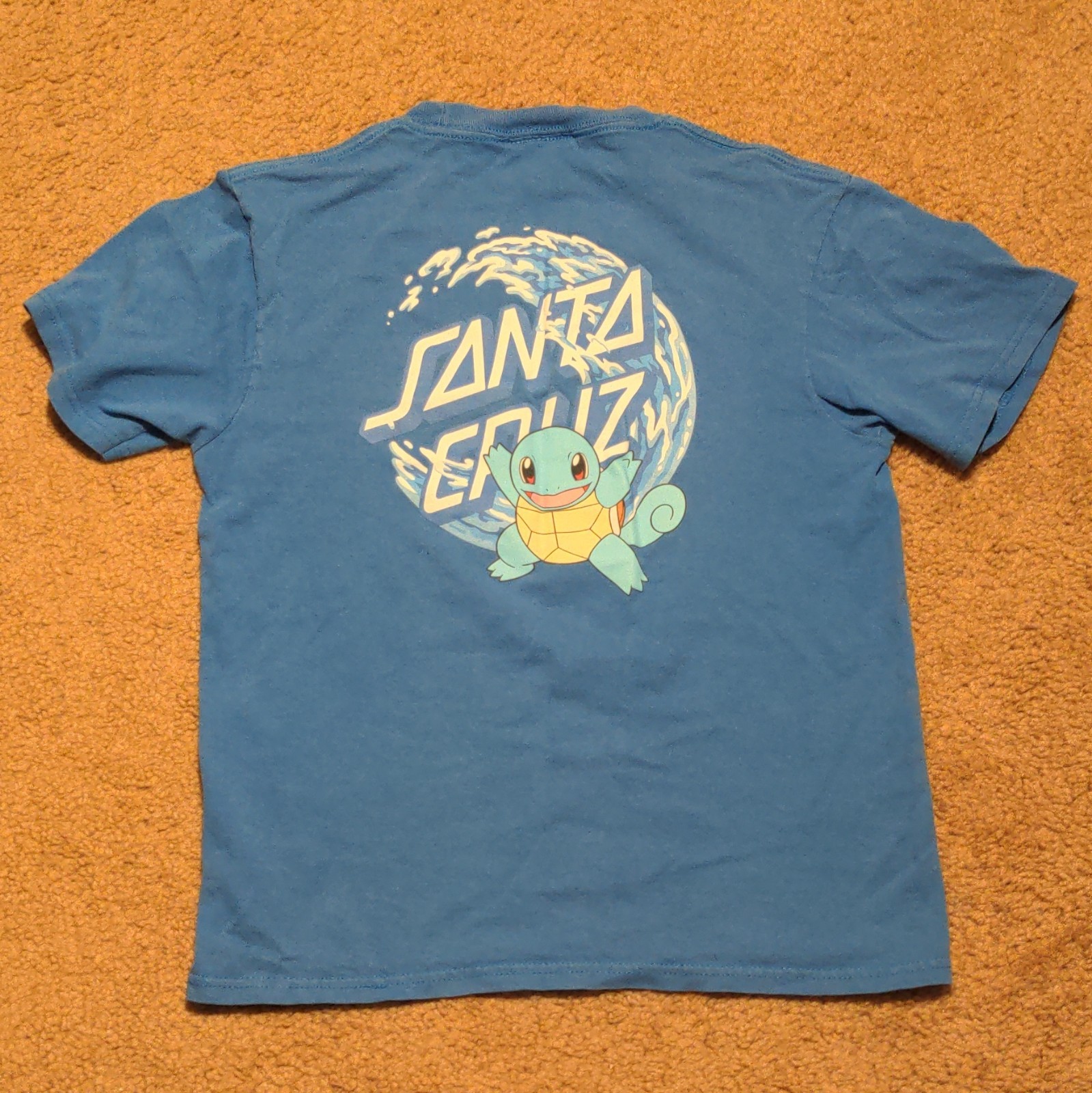 Santa Cruz x Pokémon Squirtle Blue Graphic T-Shirt Size M