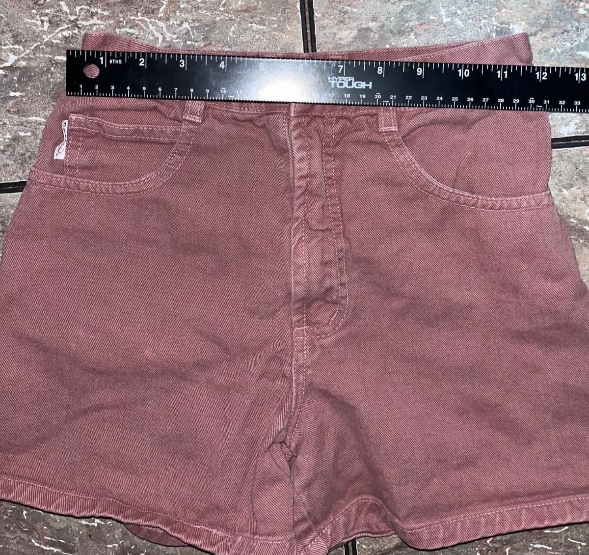 Vintage Bongo Jean Size 12 Shorts Womens High Waisted Denim USA Made