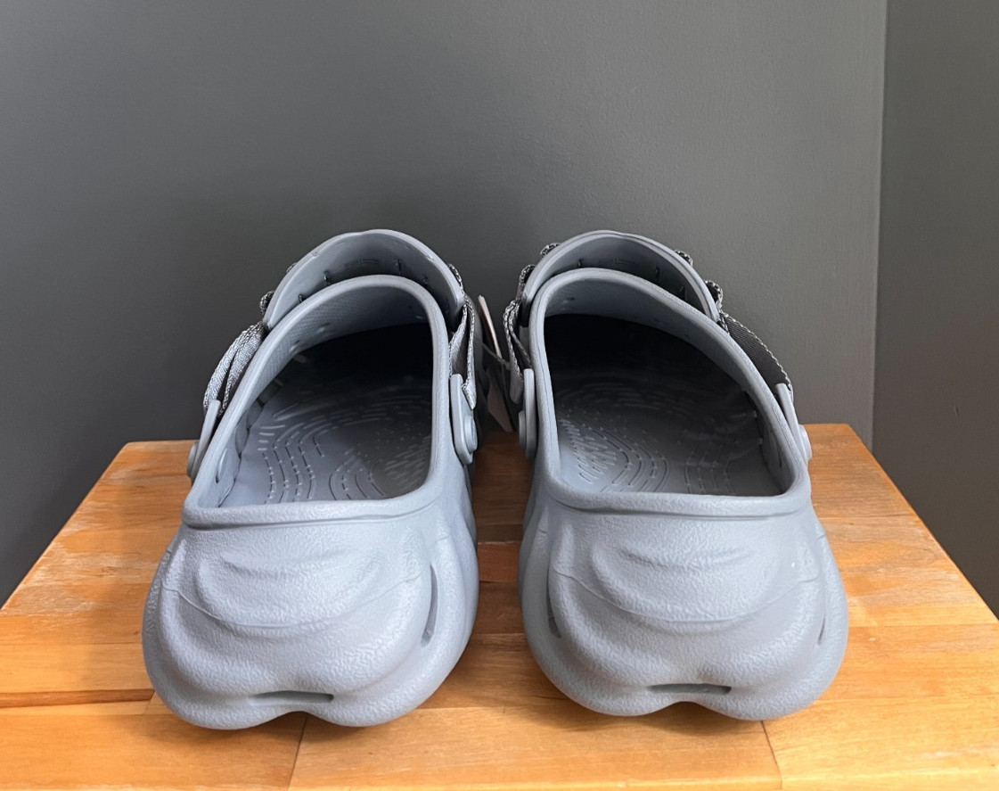 Crocs Concrete (Grey) Echo Clogs US Men 9 / Women 11 NWT