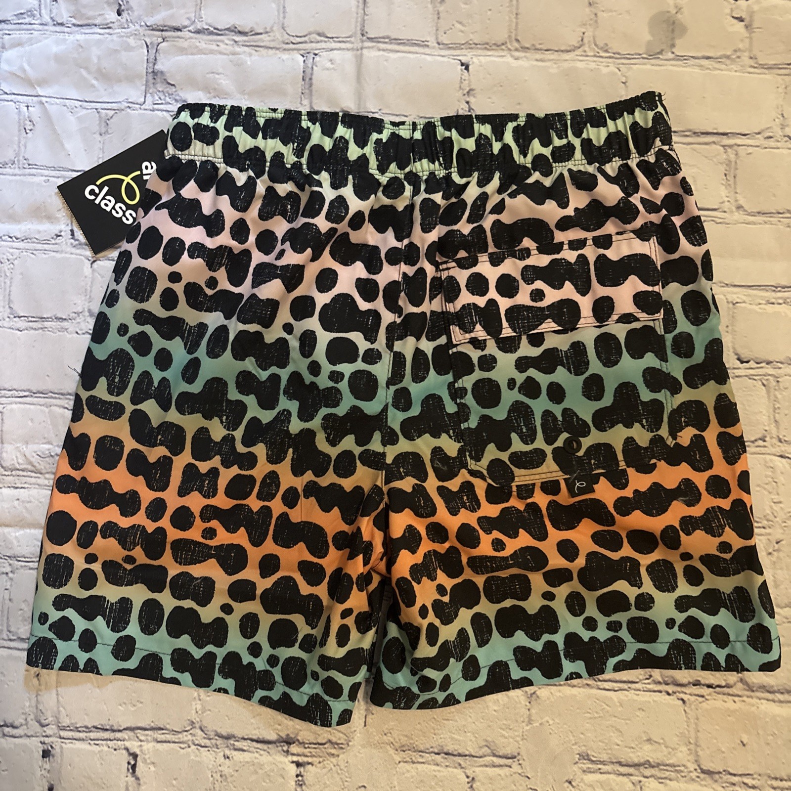 Art Class Boys L (10/12) Swim Trunks Mid Thigh Length NWT