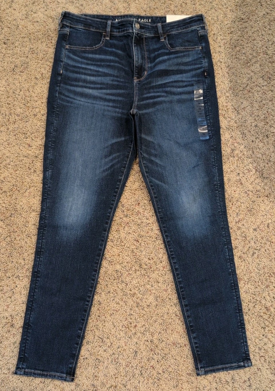 American Eagle Womens Size 16 Hi-Rise Jegging Jeans Dark Wash Next Level Stretch