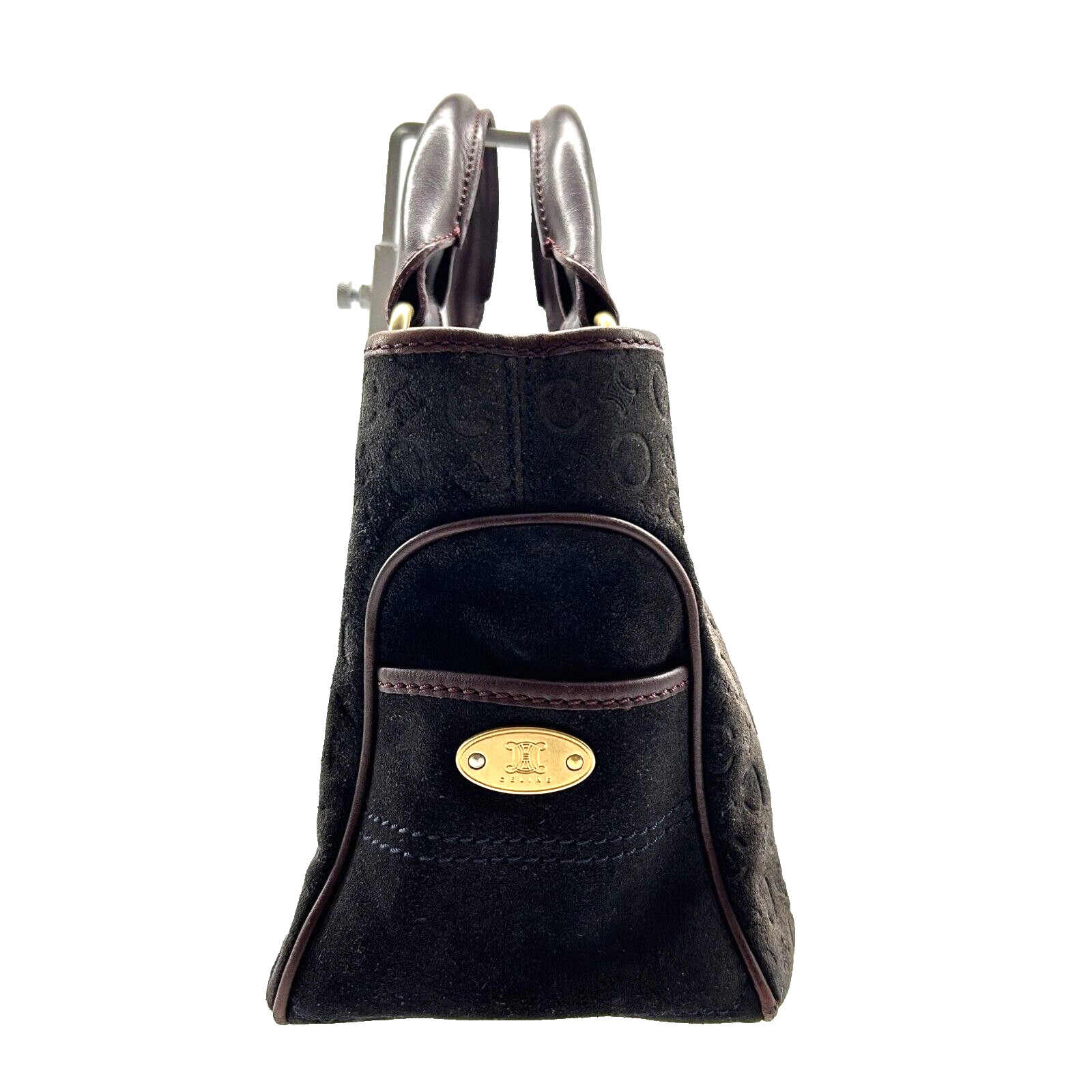 Authentic CELINE Macadam Boogie Bag Suede Leather Tote Bag