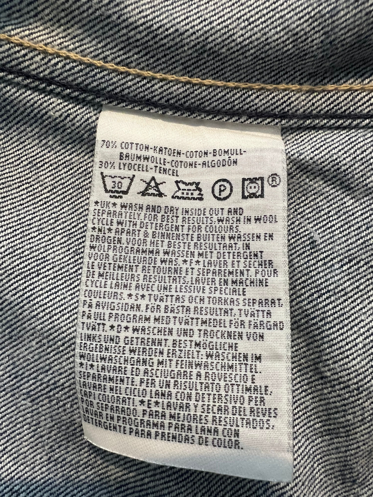 Levi’s Engineered Twisted Jacket M Trucker 41″ Denim Rare LVC-ish Y2K Made 2000
