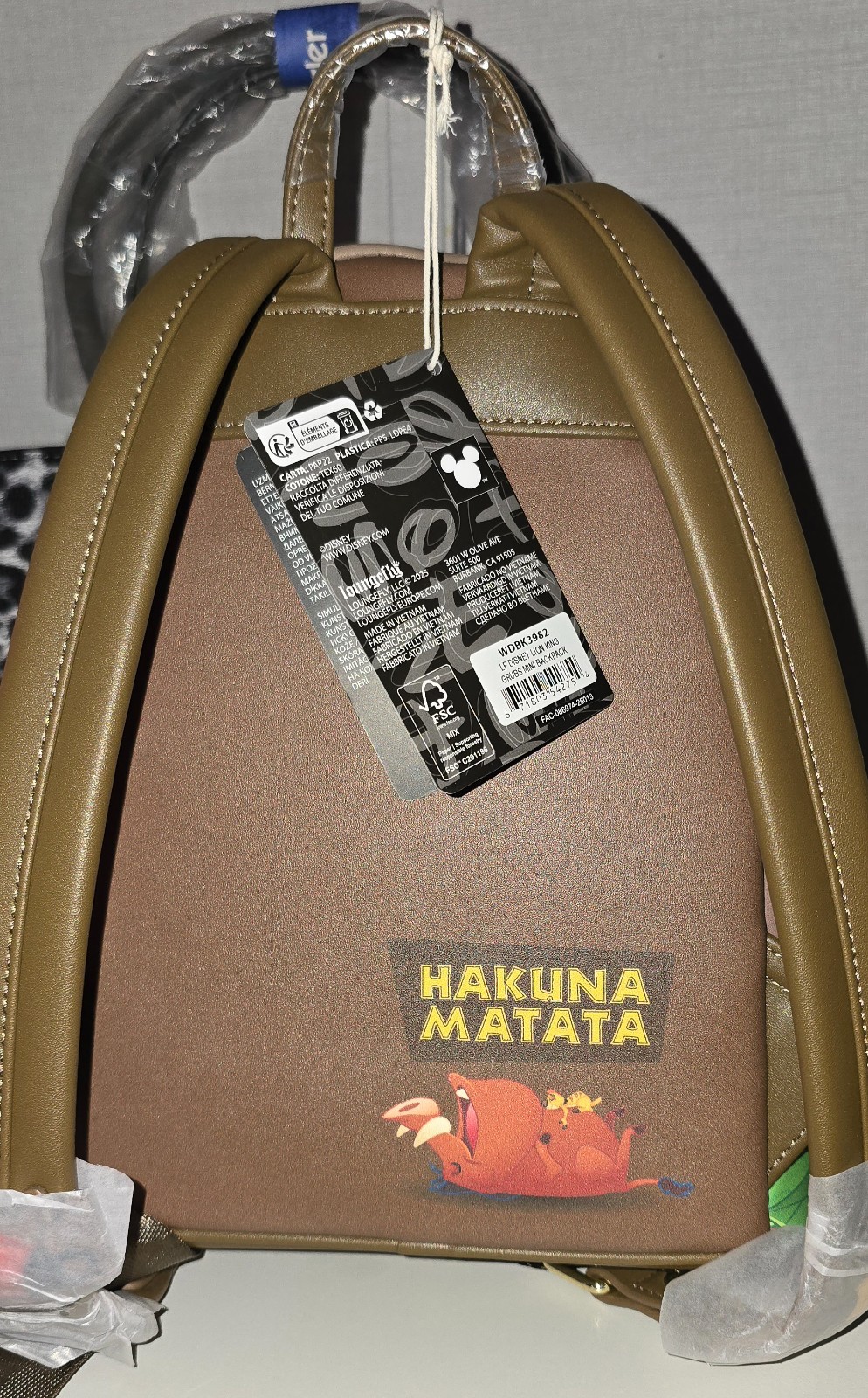 Loungefly HT The Lion King Limited Edition Hakuna Matata Grubs Mini Backpack NWT
