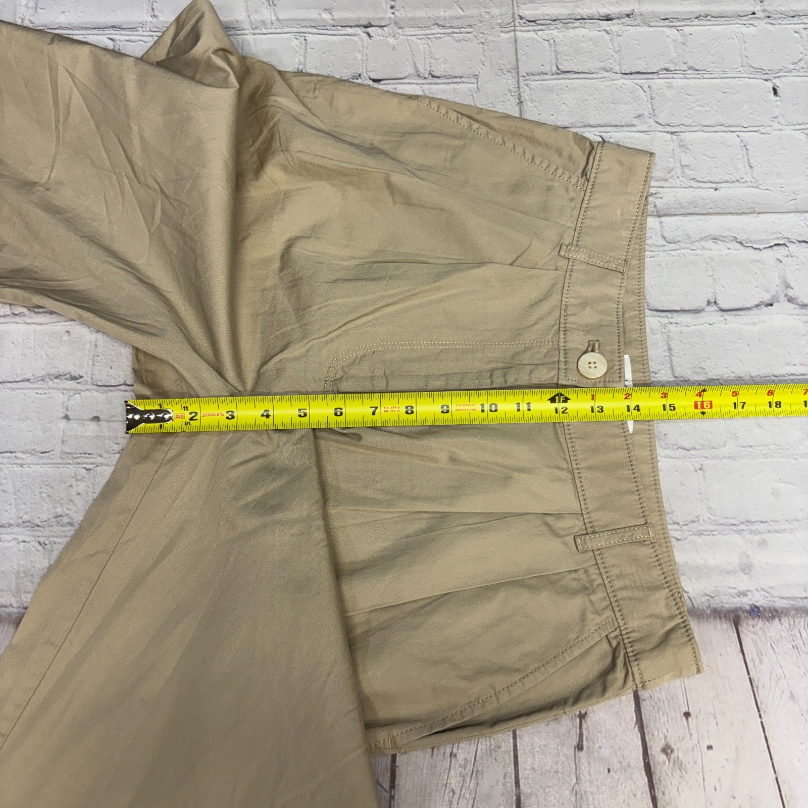 NWT Ann Taylor LOFT Pleated Wide Leg Pants Trouser Size 6 Beige SP24 D077 -27