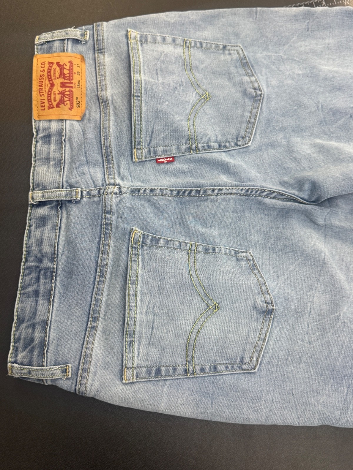 Levi’s 502 light blue jeans 18 Reg 29×31
