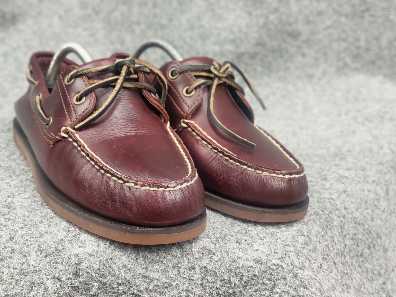 Timberland Classic 2-Eye Boat Leathe Shoes mens topsiders in brown Vintage Style
