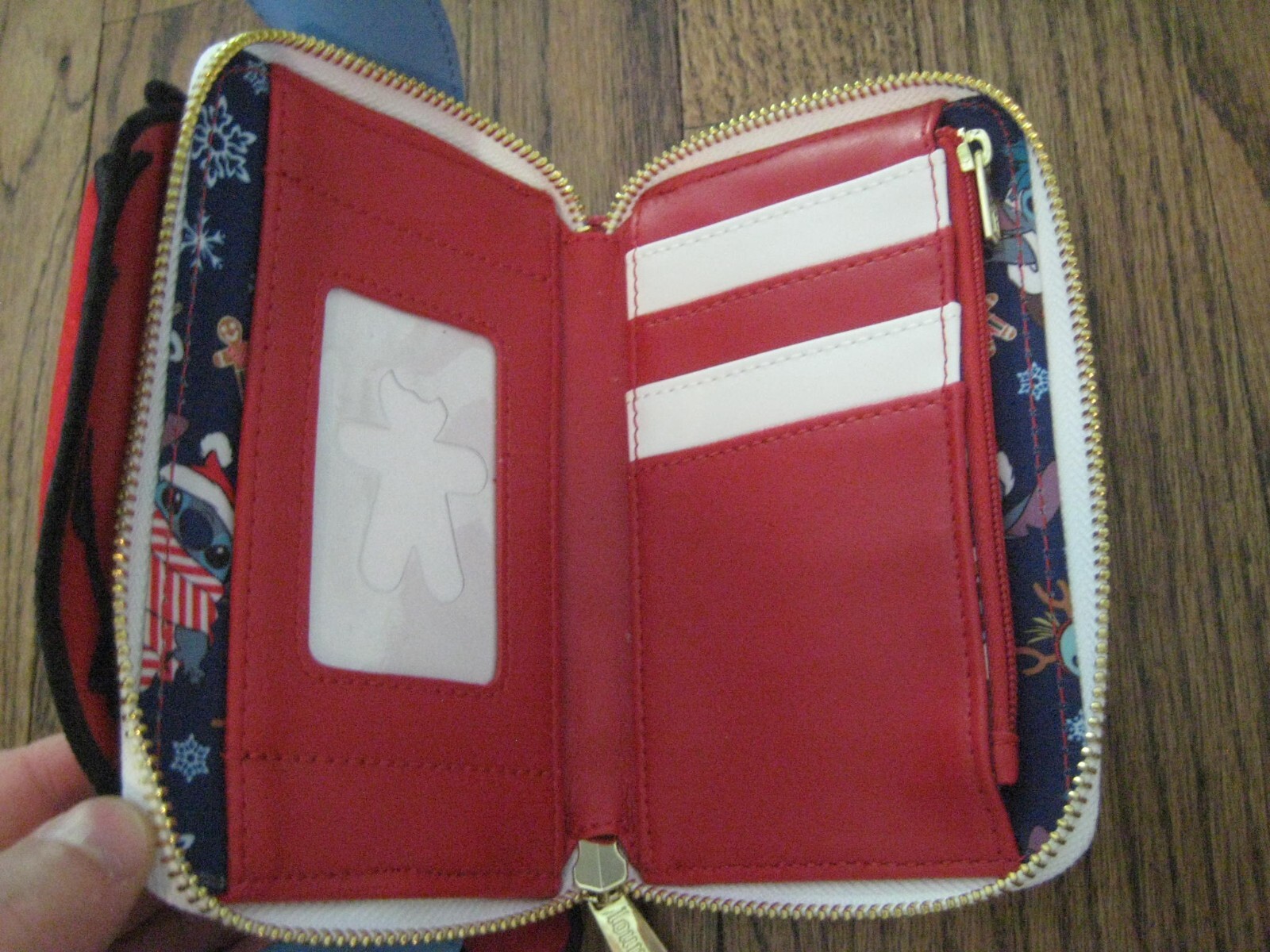 Loungefly Disney Lilo and Stitch Holiday Santa Bifold Wallet! New Christmas