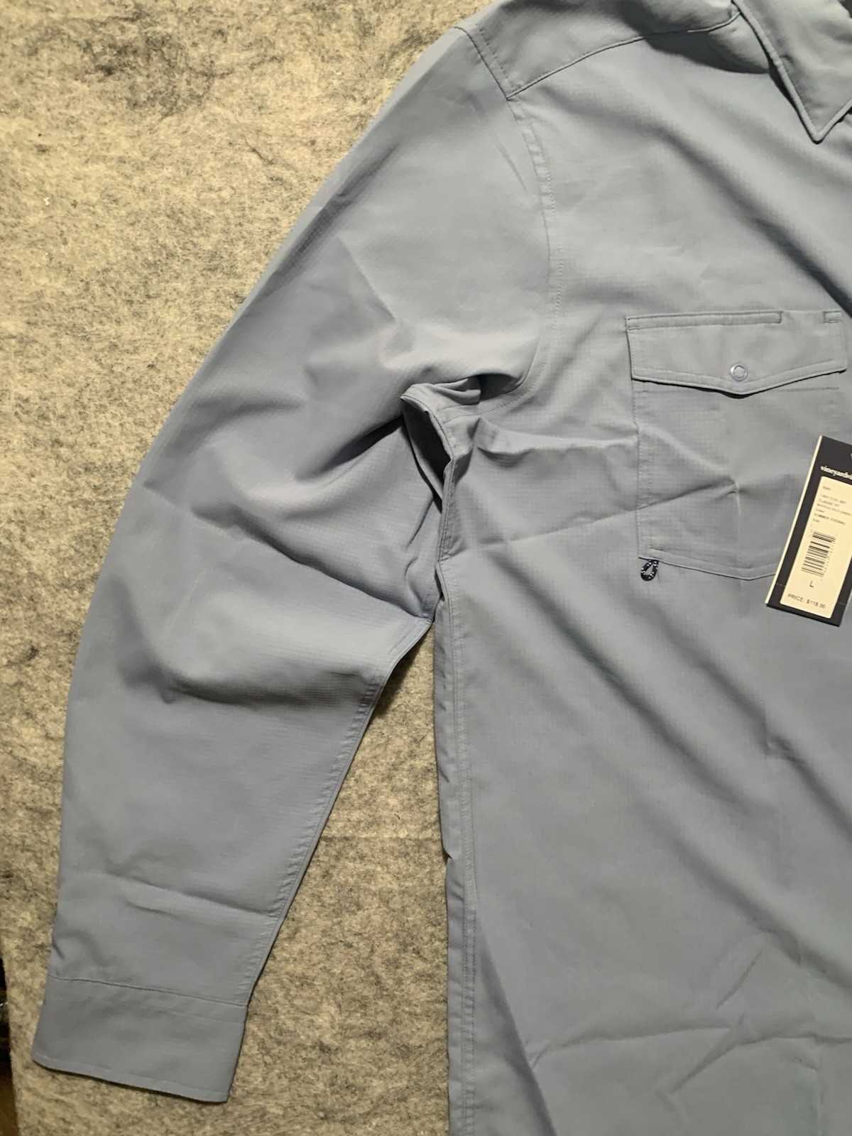NWT Vineyard Vines Harbor Mens Long Sleeve Light Blue Fishing Shirt Choose Size