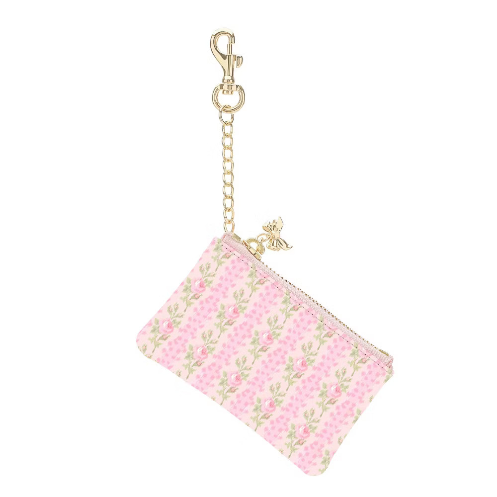 LoveShackFancy – Case-Mate Blooming Heirloom Printed PU Zipper Coin Pouch
