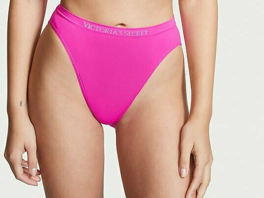 XXL Hot Pink SEAMLESS NOSHOW FULLBACK Victorias Secret HighLeg Waist Brief Panty