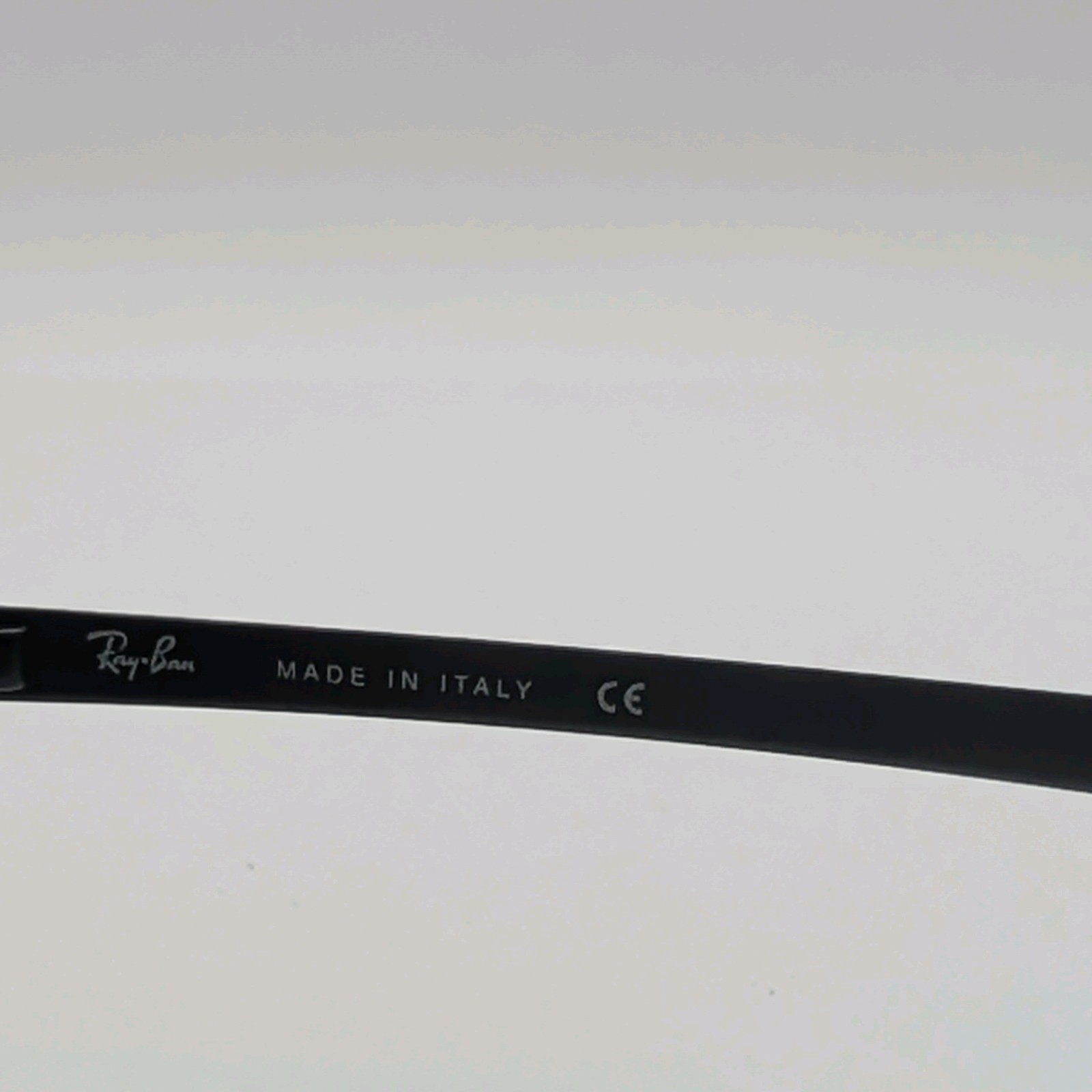Vintage Ray-Ban RB3190 FLIGHT 006 Black Rectangle Sunglasses 58mm Italy