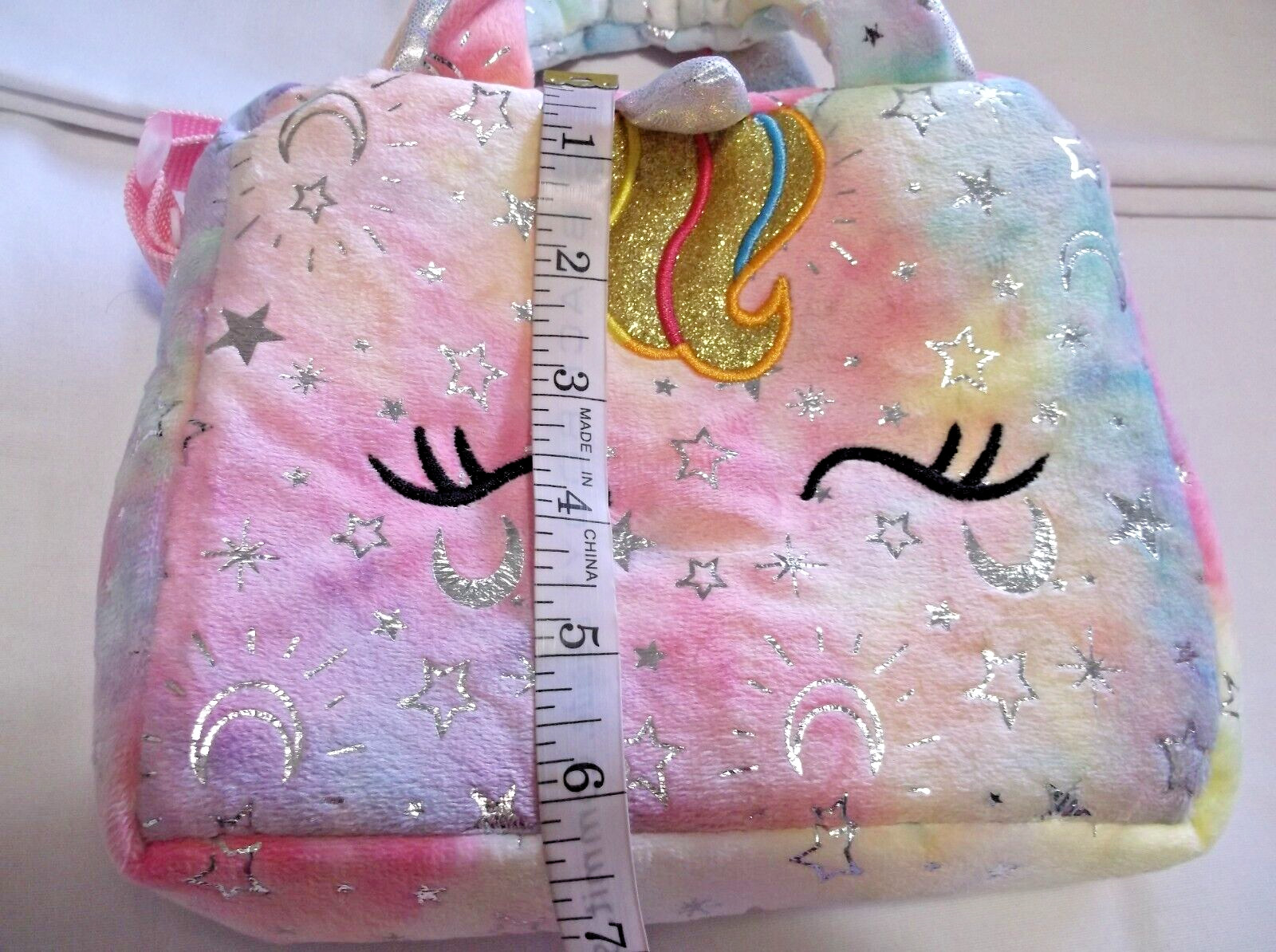 Random Color Girls Unicorn Corduroy Soft Shoulder Bag Crossbody Size S NWOT