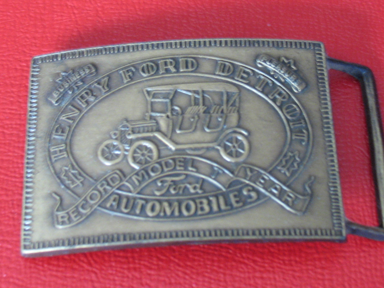 A VINTAGE HENRY FOR DETROIT MODEL T BELT BUCKLE-REGULAR FINISH-JAN302