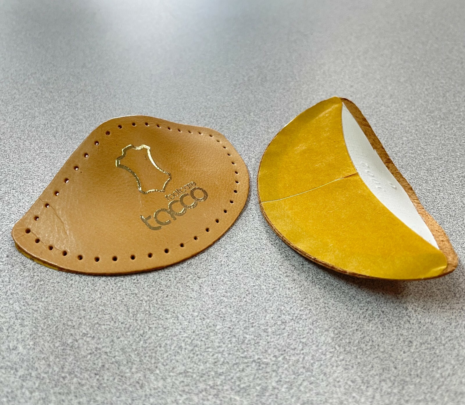 Tacco 624 Leather Arch Supports Inserts Peel & Stick Cookies Cushion Shoe Insole