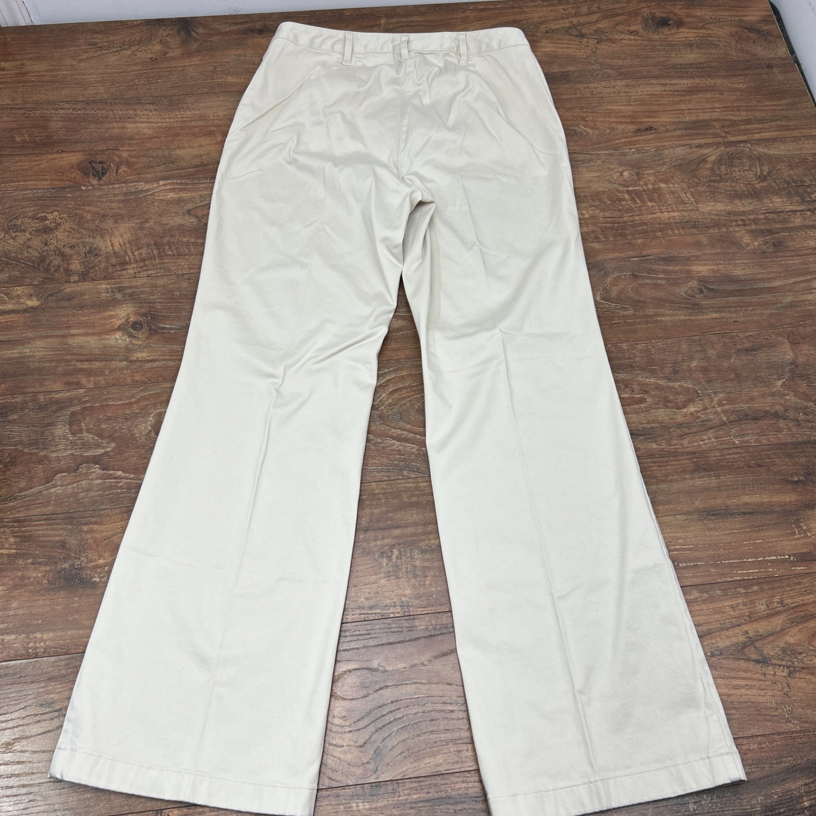 J. JILL Genuine Fit Below Waist Stretch Cream Womens Dress Pants Office Size 10