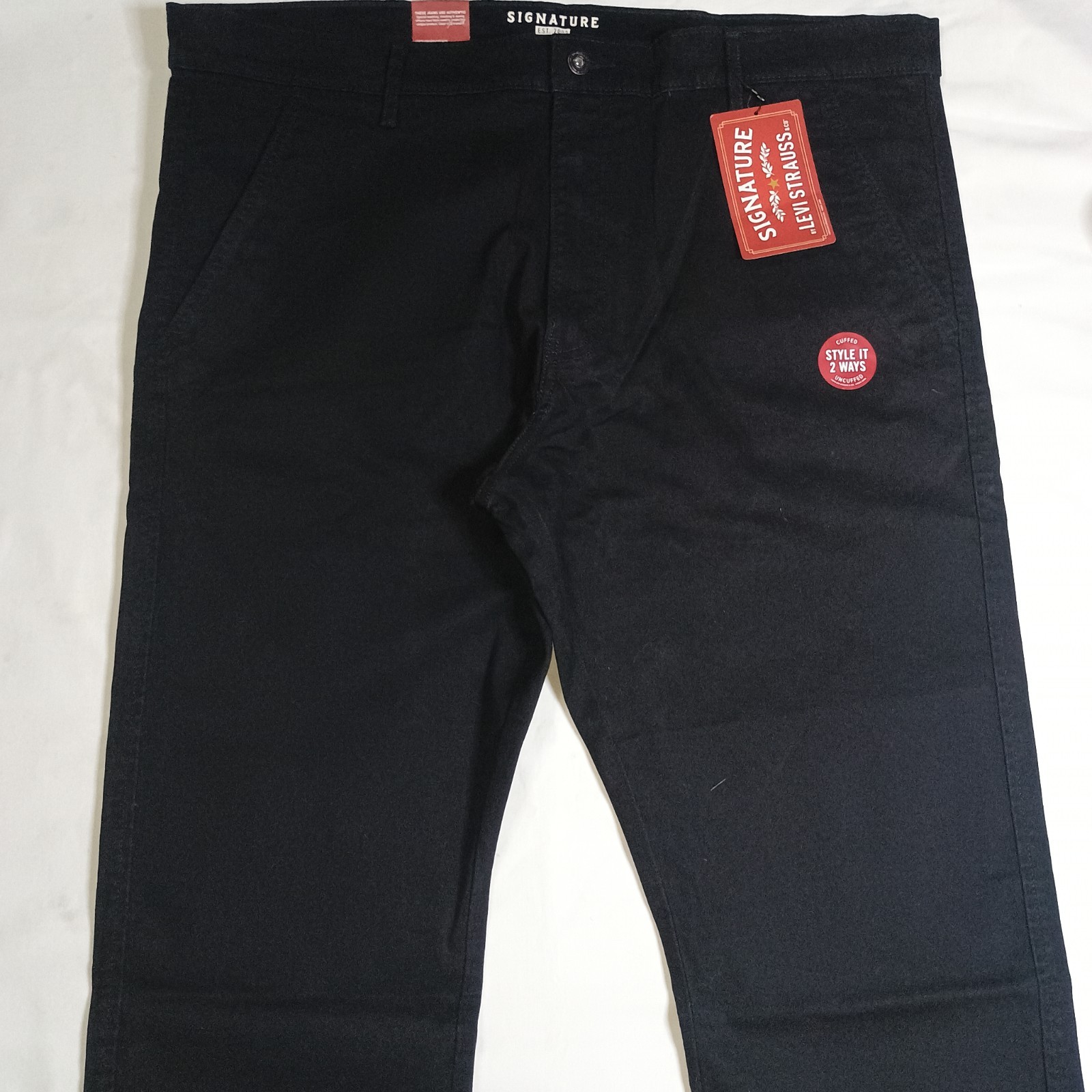 NWT Signature By Levi’s Essential Chino Black Size 40