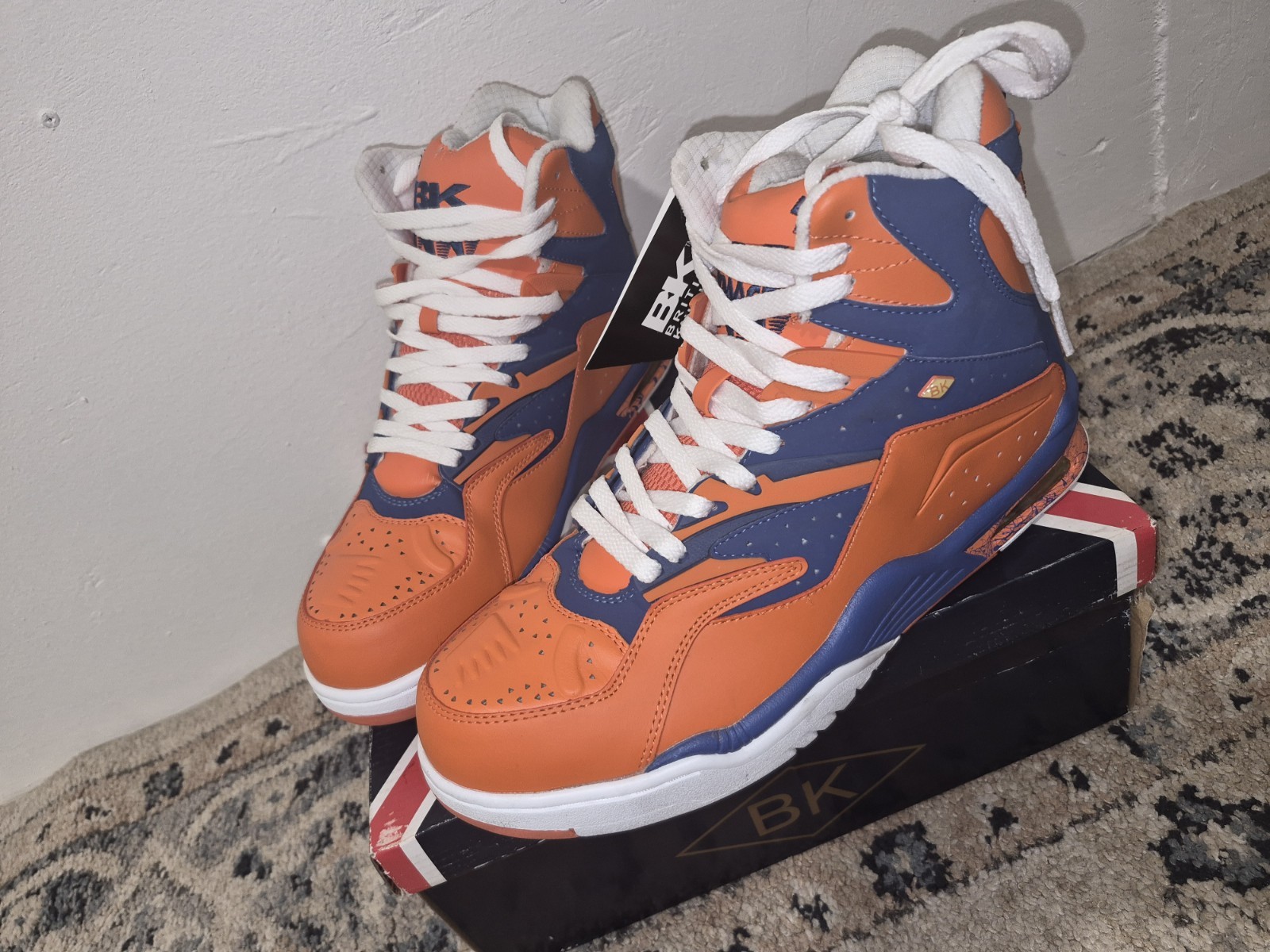 *RARE* NEW YORK KNICKS Dymacel Enforcer BRITISH KNIGHTS 90s Hightops Size 12