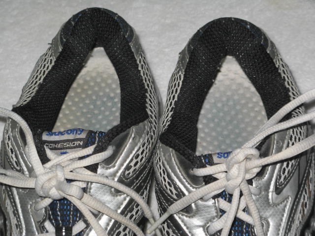 Saucony Grid Cohesion 3 Mens 11.5 Running Shoes Silver Blue Black Gray 25042-14