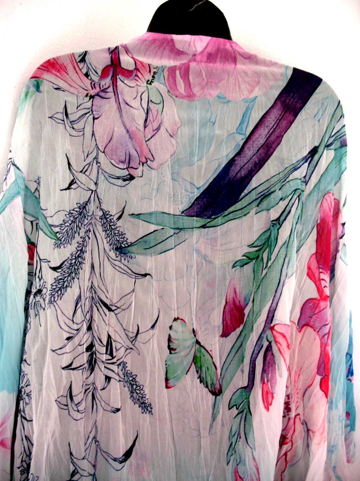 Avenue Brand Shirt Dress Maxi Fushia, Green, Pink Duster Size 30/32