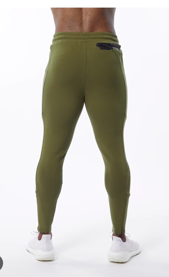 Alphalete Men’s Elmts Zip Jogger – Olive , Check seller’s description, Size M