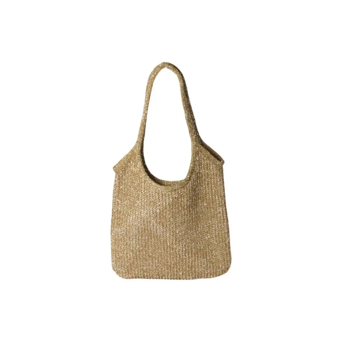 MIU MIU Ivy Printed Pouch Polyamide Shoulder Bag Women’s Khaki 15.7×13.7 in