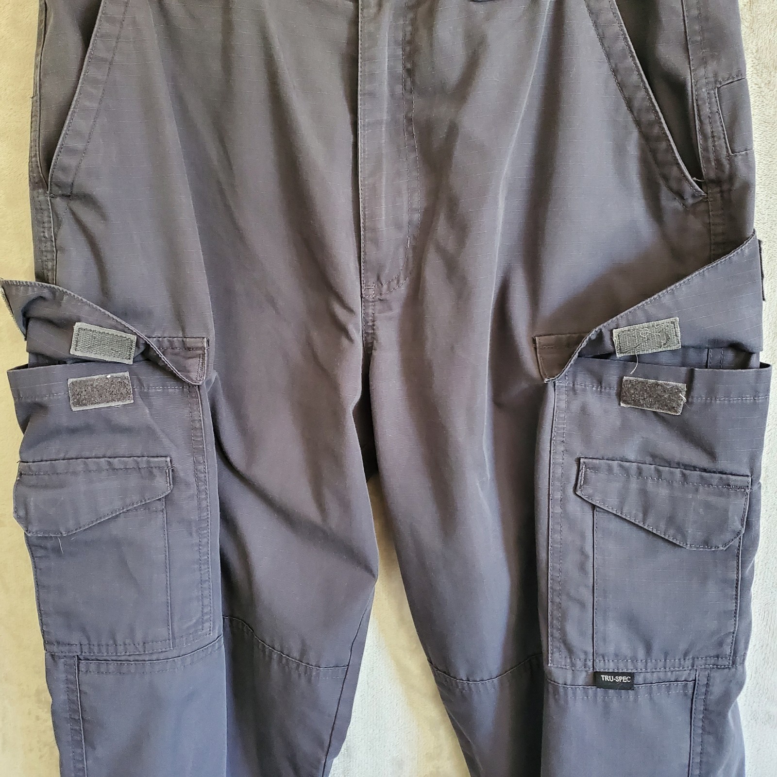 Tru-Spec Cargo Pants Mens 32×32 Gray Ripstop Tactical Utility Workwear Outdoor