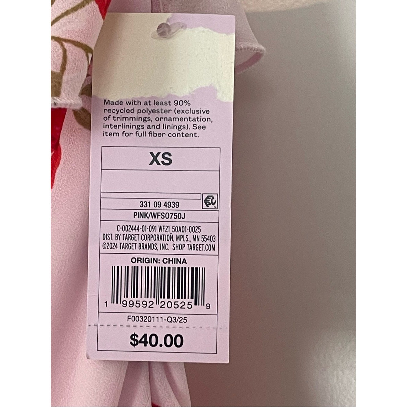 wild fable Pink One-Shoulder Floral Ruffle Maxi Dress with Slit and Zipper NWT