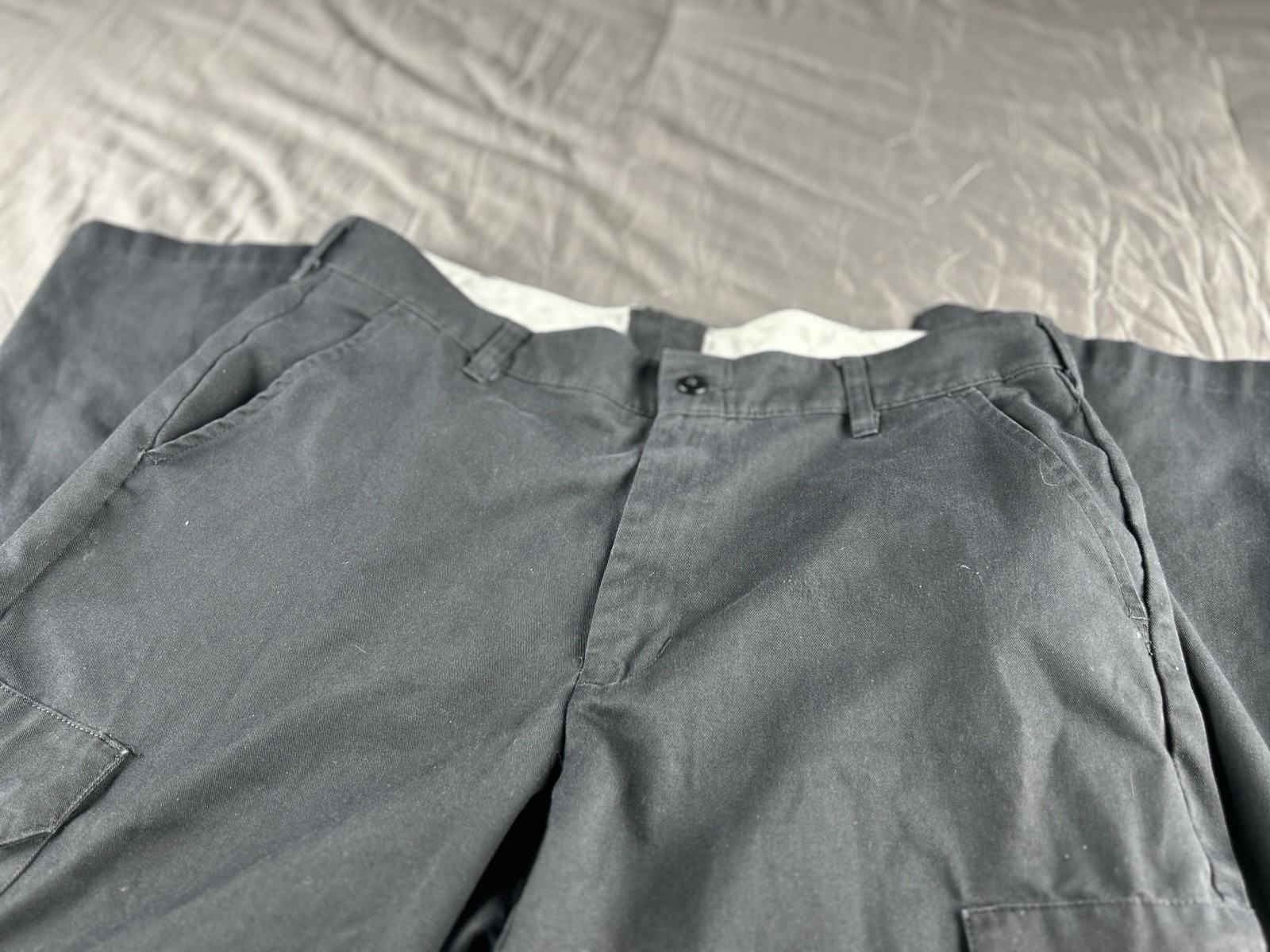 Spirit Red Kap PT88BK9 Black Twill Work Pants 38/34 Polyester/Cotton