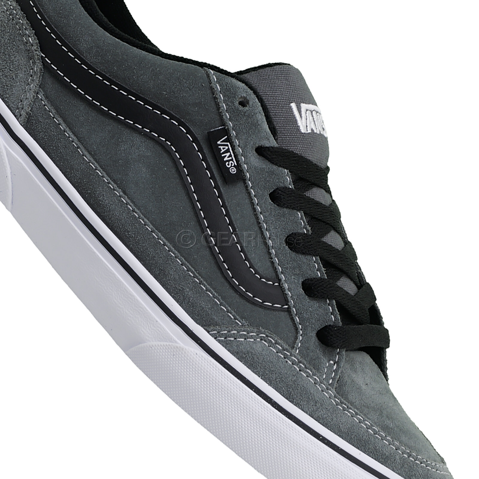 VANS Skate Bearcat Mens Low Top Skakeboarding Shoes, Gray Suede, Pick Size