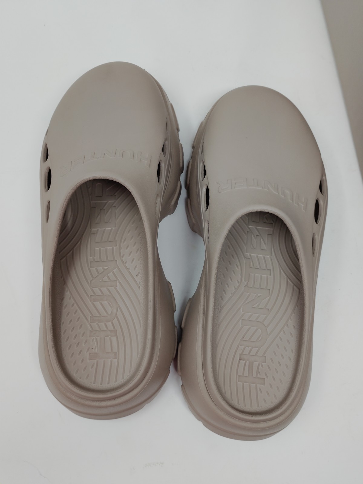 Hunter Bryce Platform Clogs Women’s Size 9 Light Natural Mules Shoes Sandals