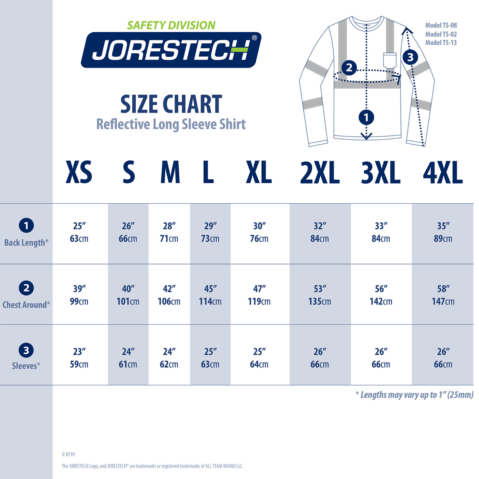 Hi-Vis Safety Workwear Long Sleeve Shirt Top Reflective Tape Two tone Jorestech